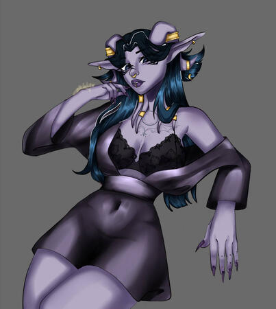 Halfbody. My OC Tora Litui